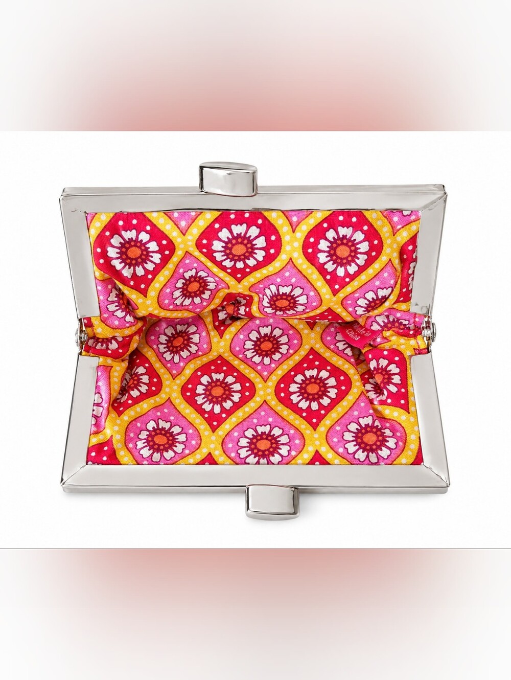 Vera Bradley Raspberry Fizz Quilted Kiss-Lock Coin Purse - Picture 5 of 6